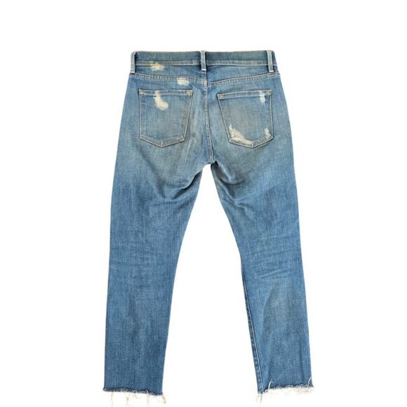 Frame Denim Le Garçon Distressed Jeans Size 24 - Picture 2 of 11